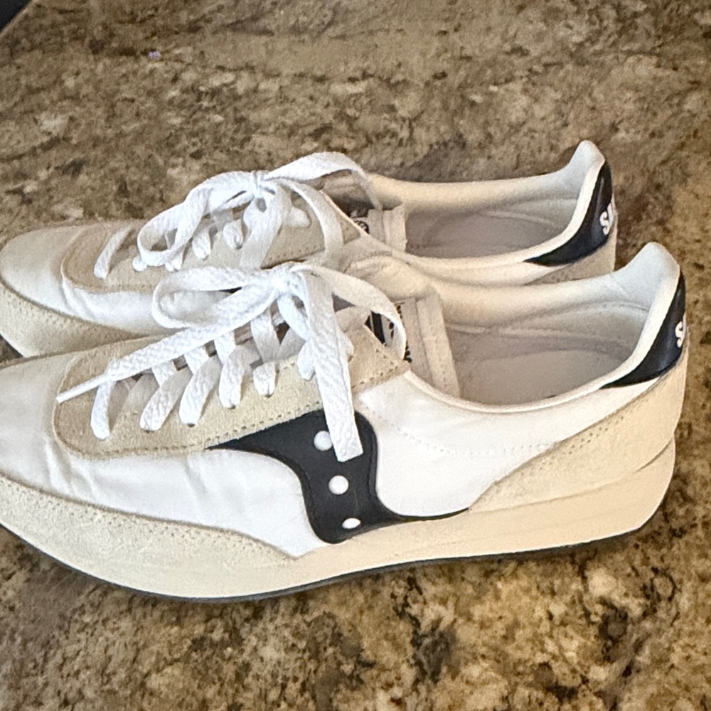 White and navy Sneakers